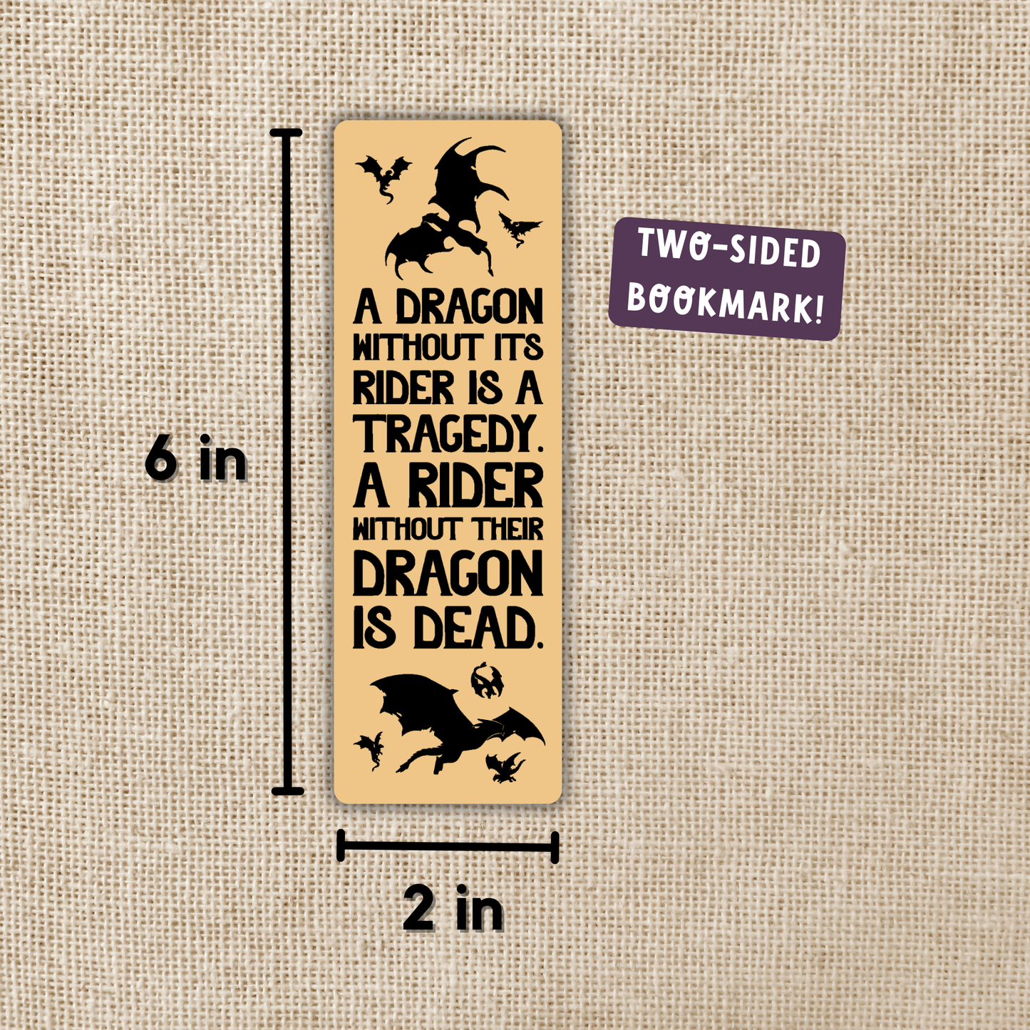 Dragon Without Their Rider Bookmark | Fourth Wing