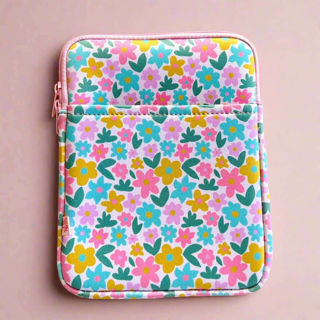 E-Reader/Book Sleeve - Sage Bloom