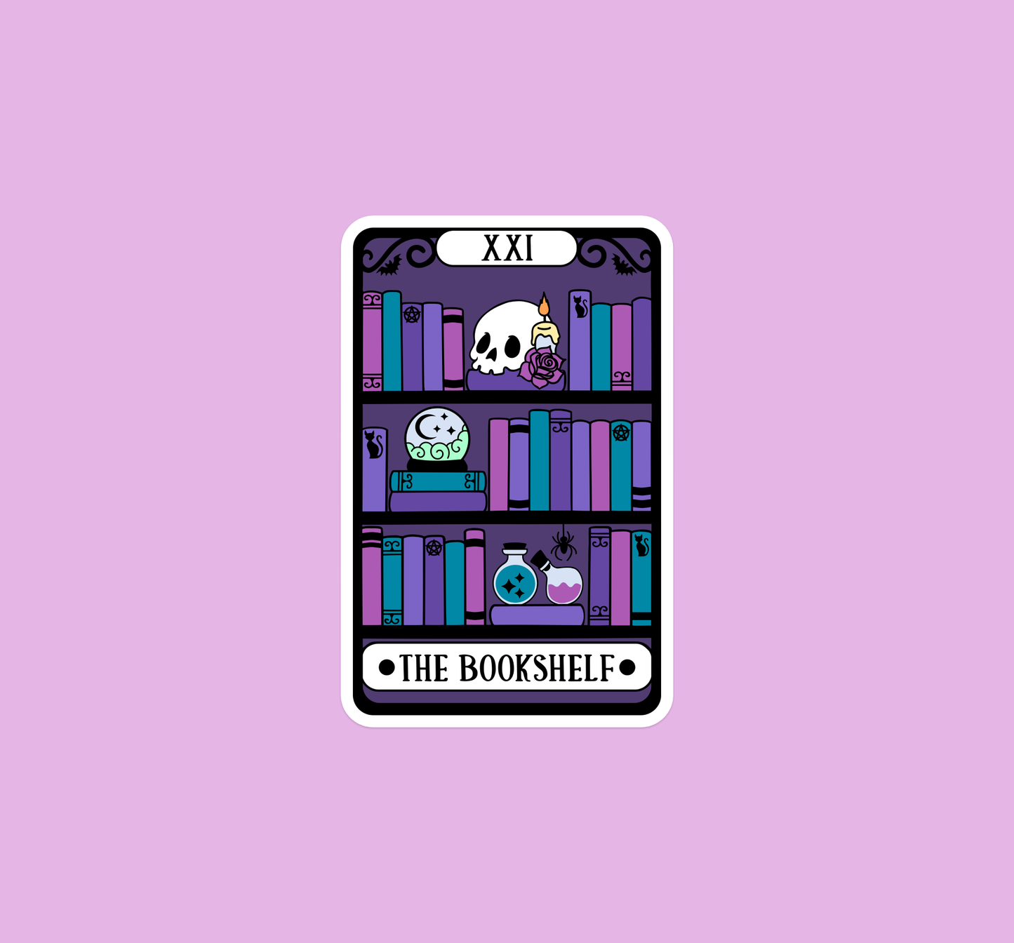 Tarot the Bookshelf Reader sticker