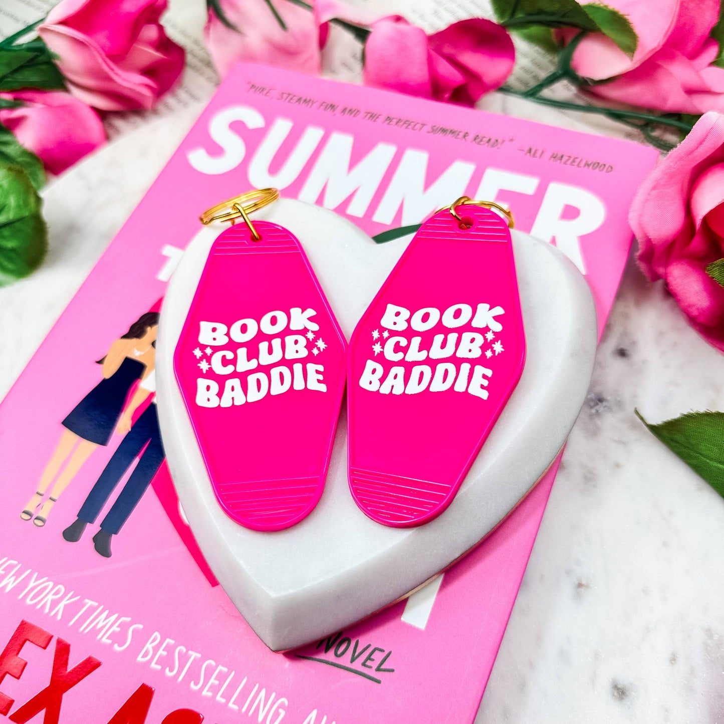 Book Club Baddie Motel Keychain