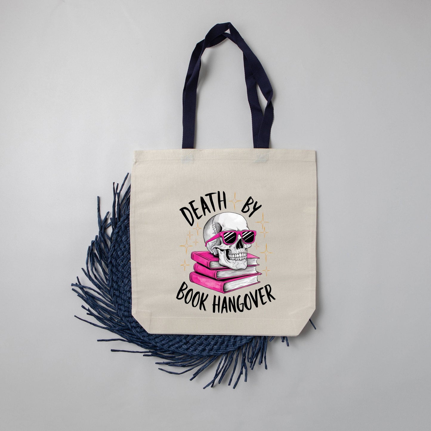 "Death by Book Hangover"Tote Bag