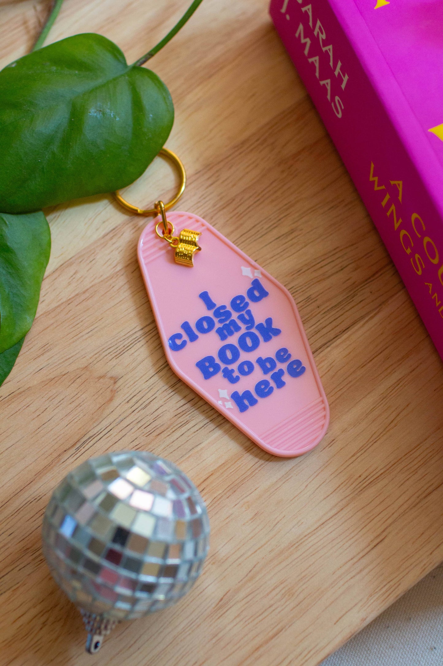 I closed my Book to Be Here Keychain