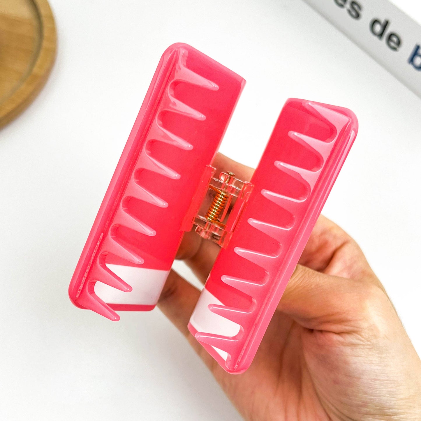 Pink Sweet Book Notebook Claw Clip