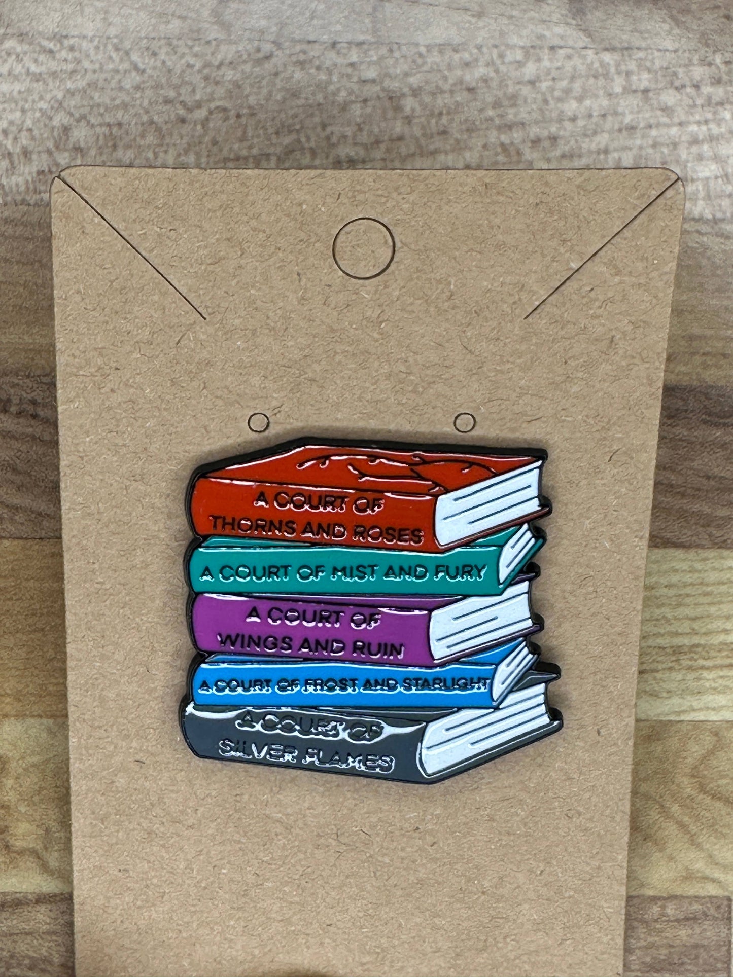 ACOTAR Book Stack Enamel Pin