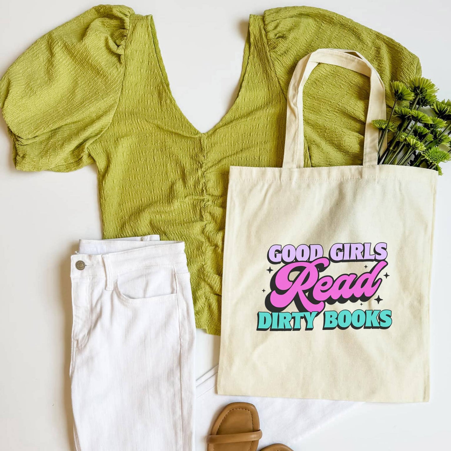 Good Girls Read Dirty Books Tote Bag