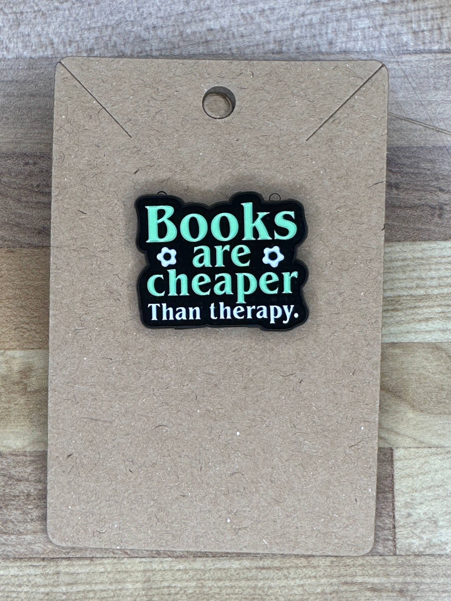 Books are Cheaper Than Therapy Enamel Pin