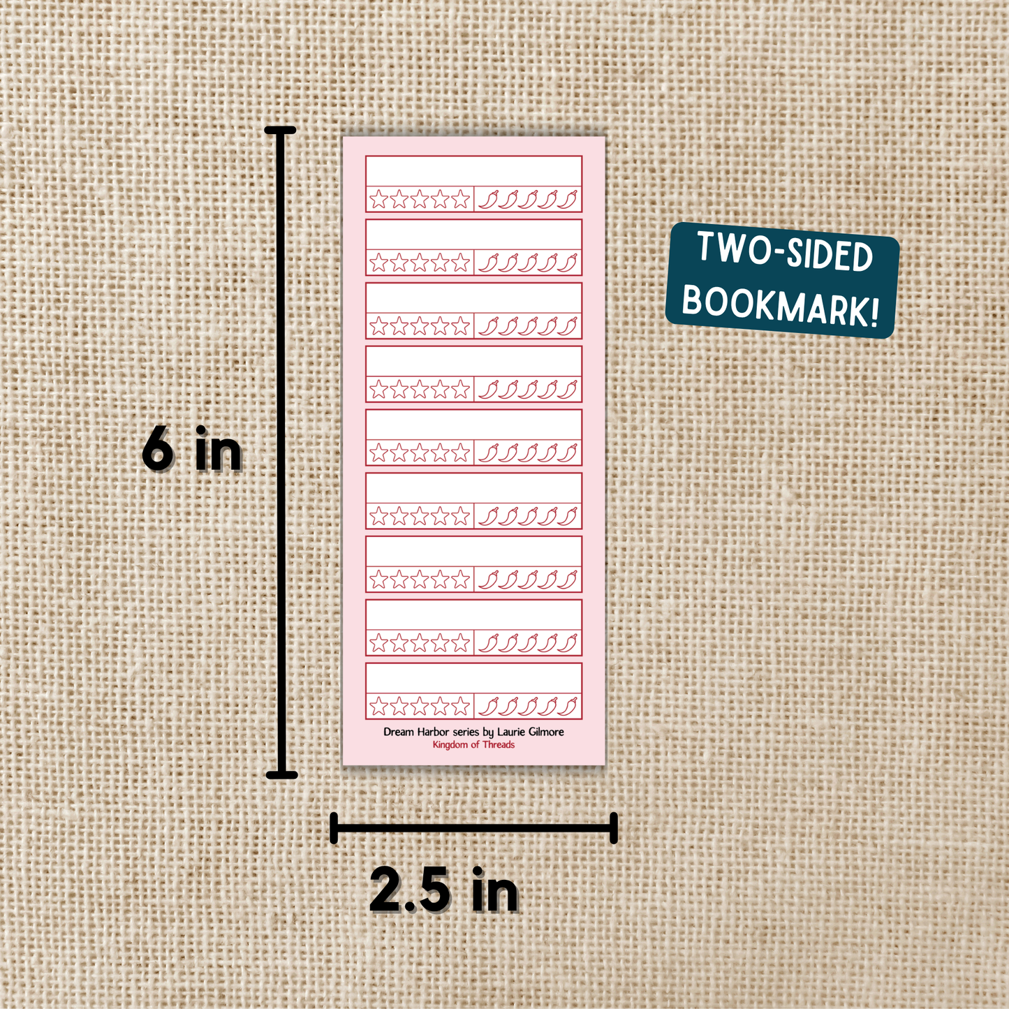 Reading Tracker & Rating Bookmark | Dream Harbor