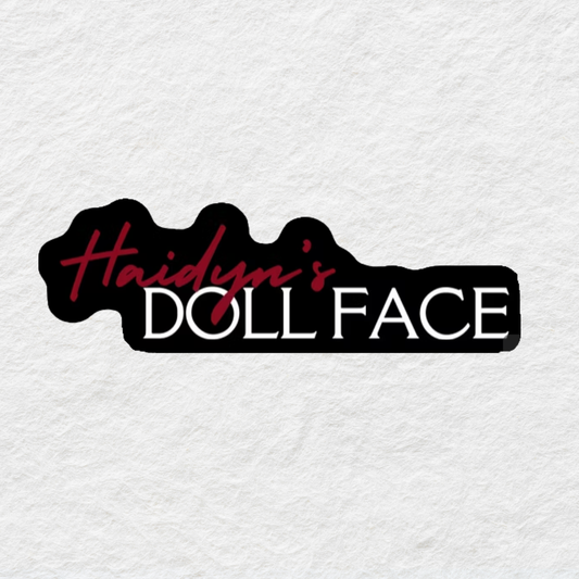 Haidyn's Doll Face Sticker