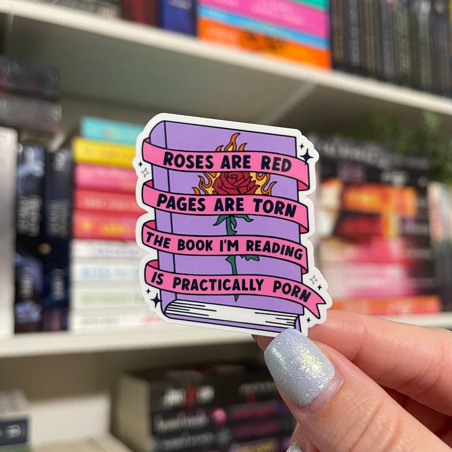 Roses Are Red Vinyl Sticker