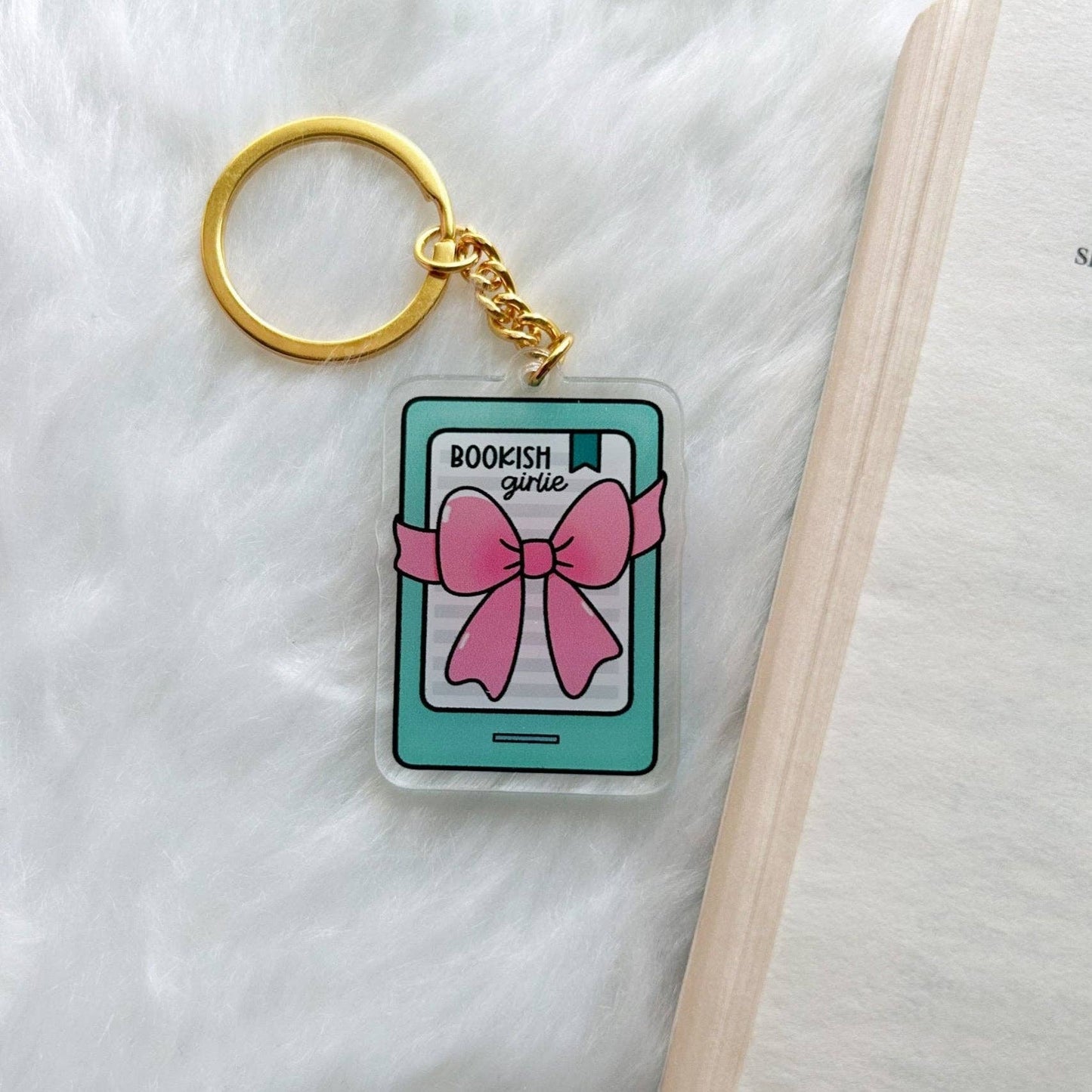 Bookish Girlie Kindle Keychain