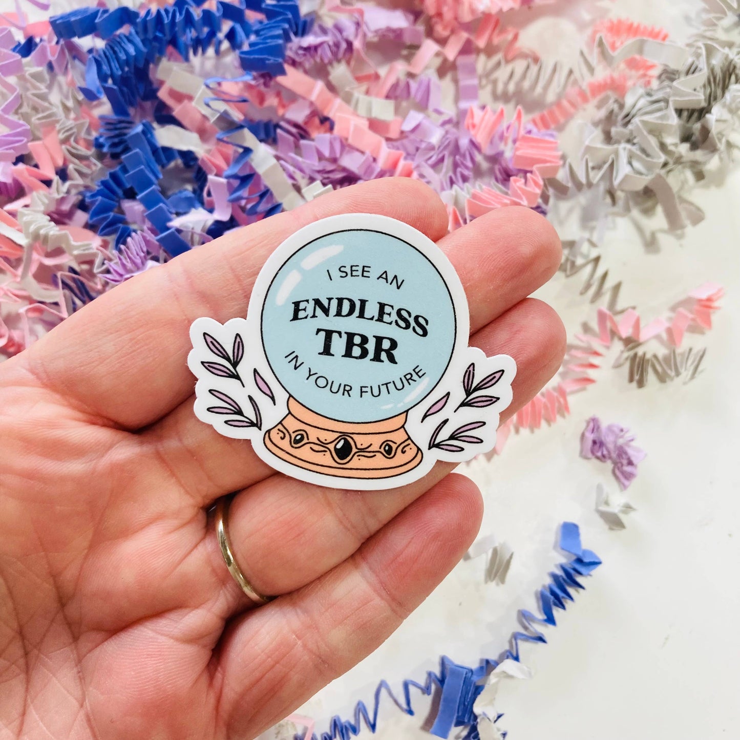 I See an Endless TBR in Your Future Sticker
