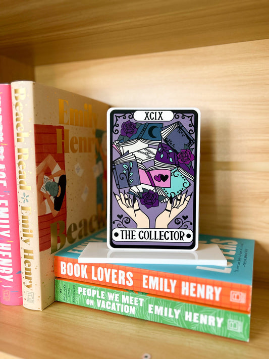 The Collector Tarot Card Acrylic Shelf Sitter w/ Stand