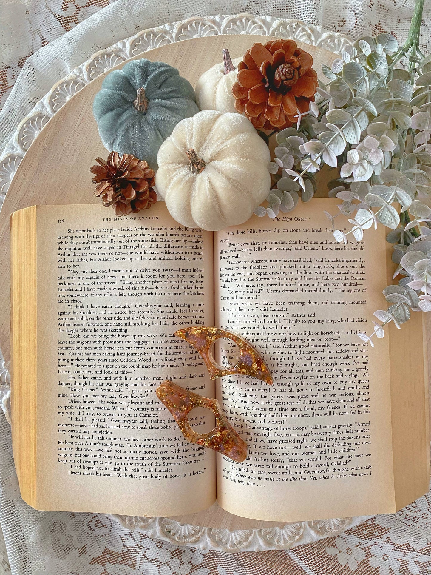 Fall Sunrise Thumb Book Holder