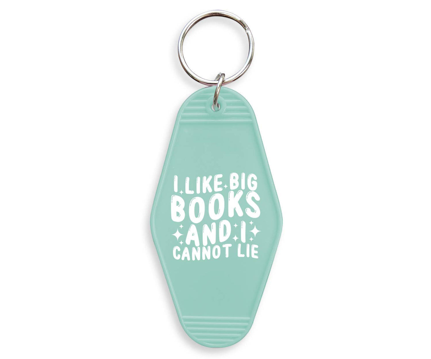 I Like Big Books Motel Keychain