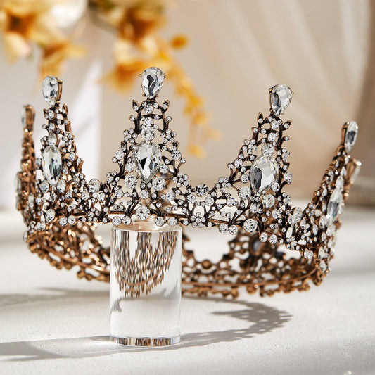 Baroque Queen Crown Bronze