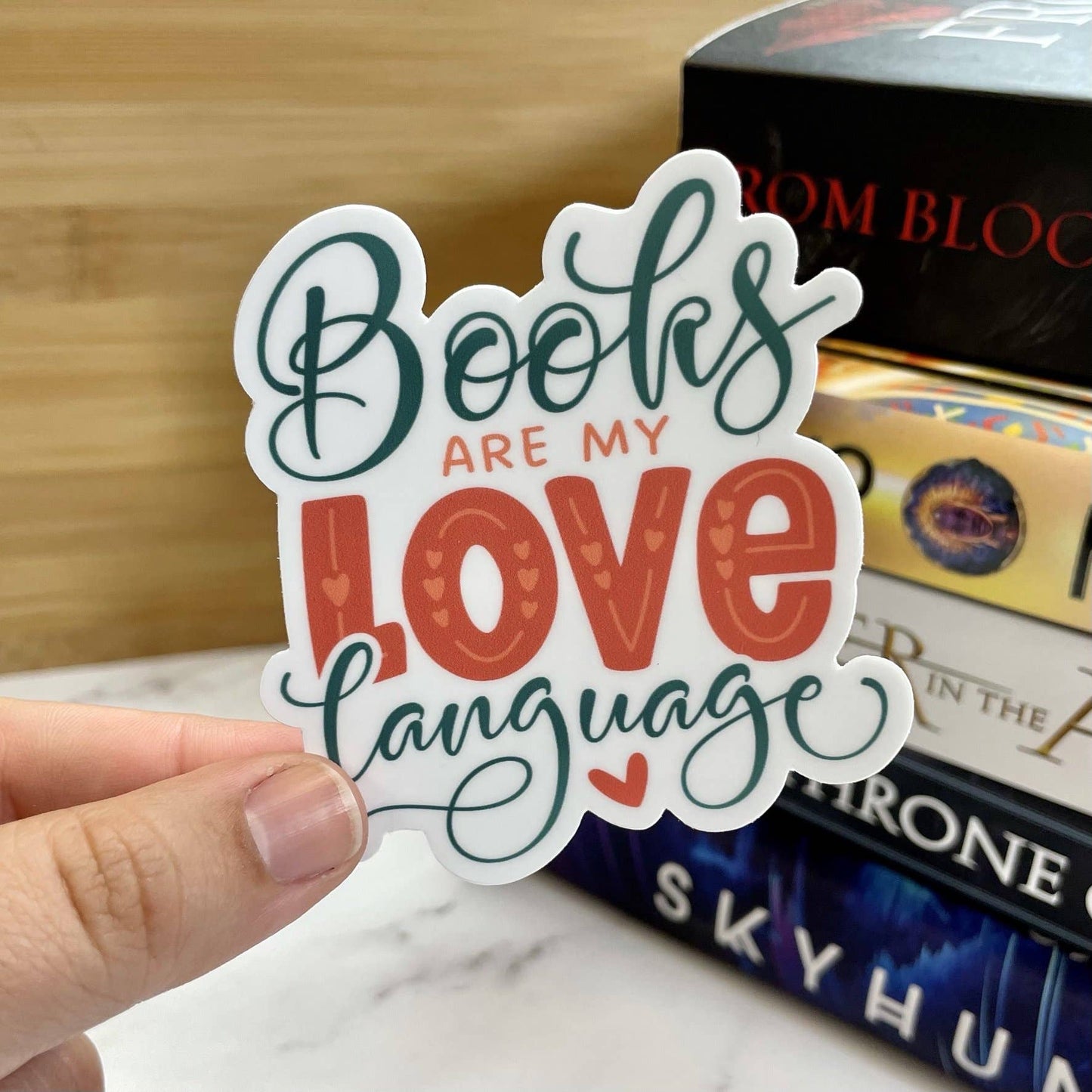 Books Are My Love Language Sticker
