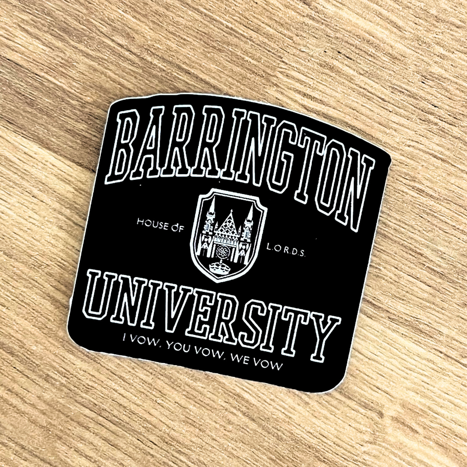 Barrington University Sticker