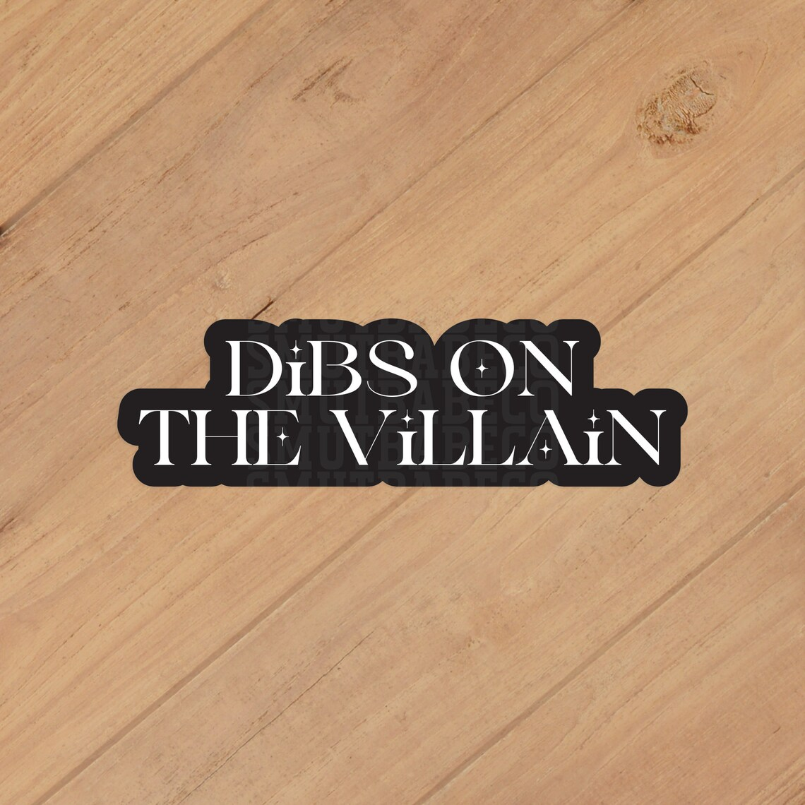 Dibs on the villain kindle book sticker