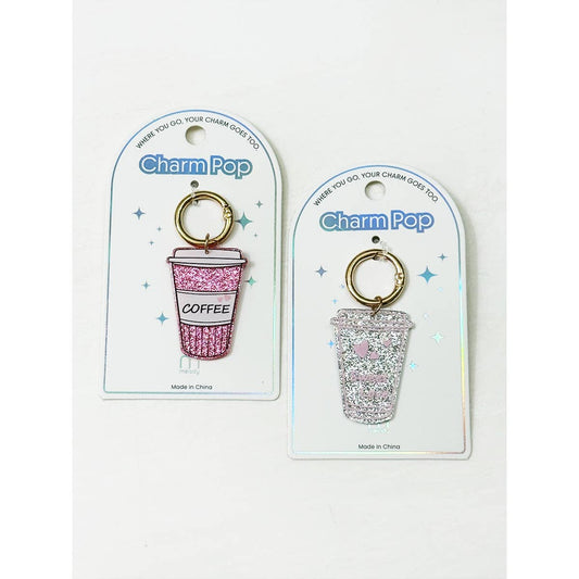 Sparkle Coffee Key Chain