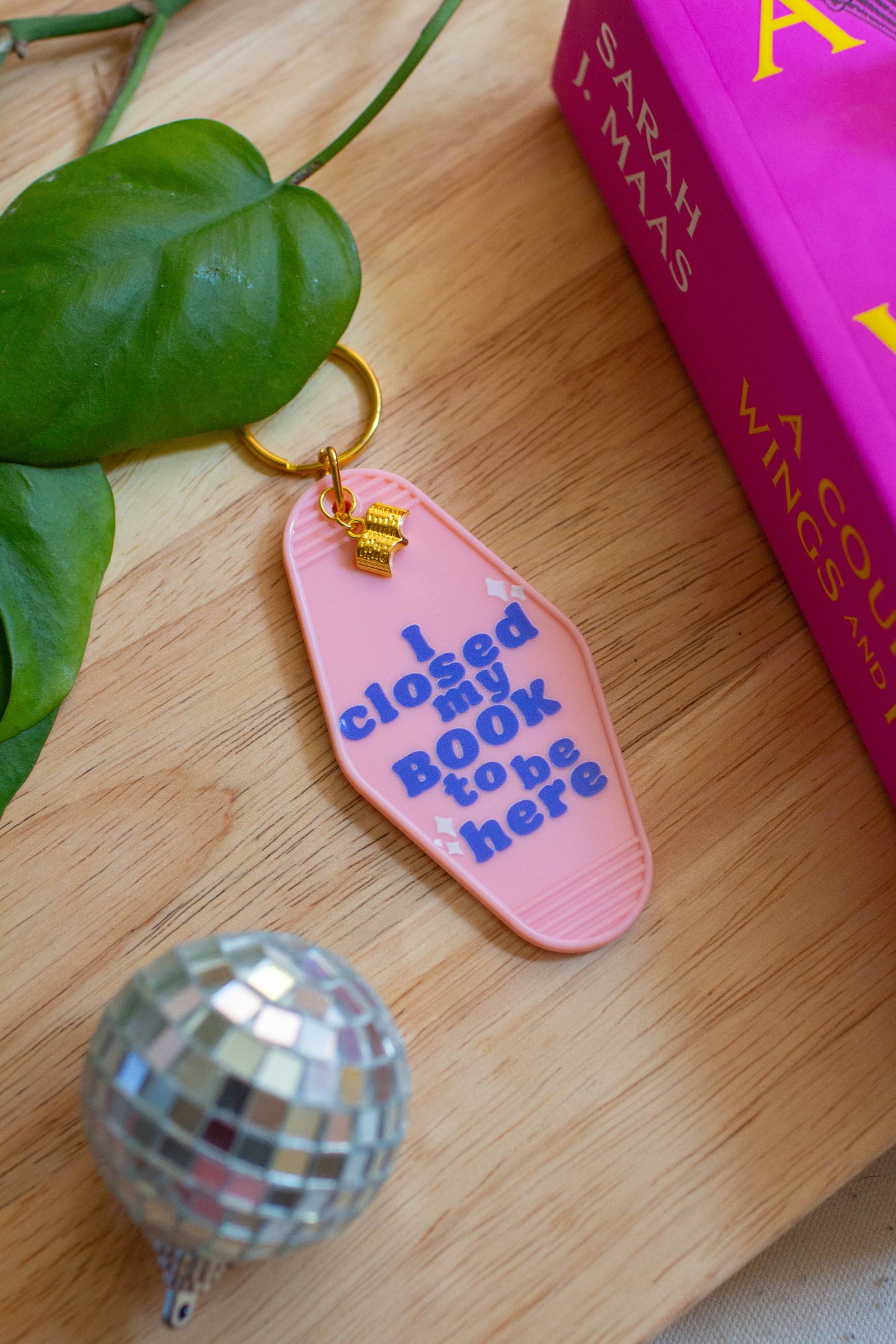 I closed my Book to Be Here Keychain