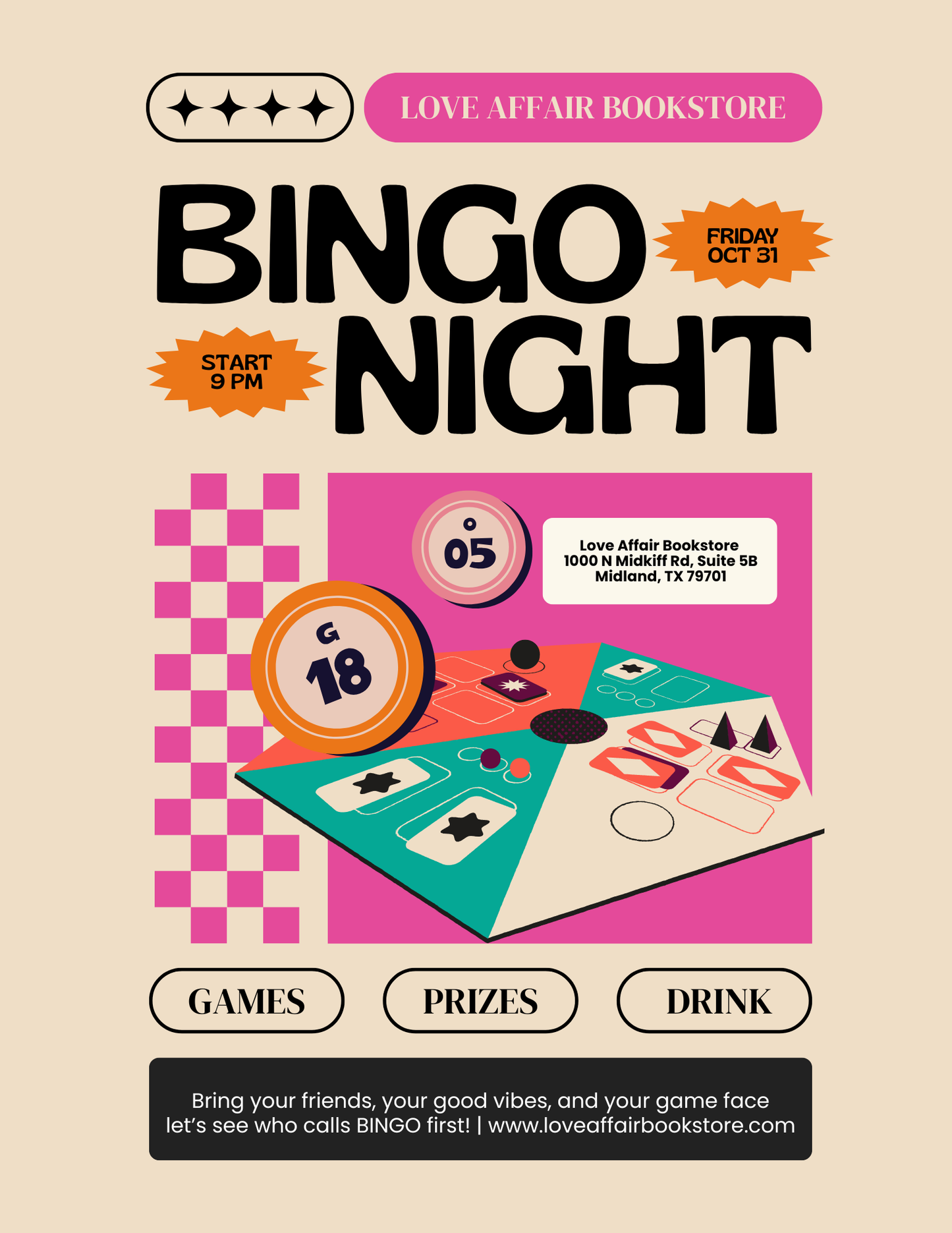 Bookish Bingo Night Ticket