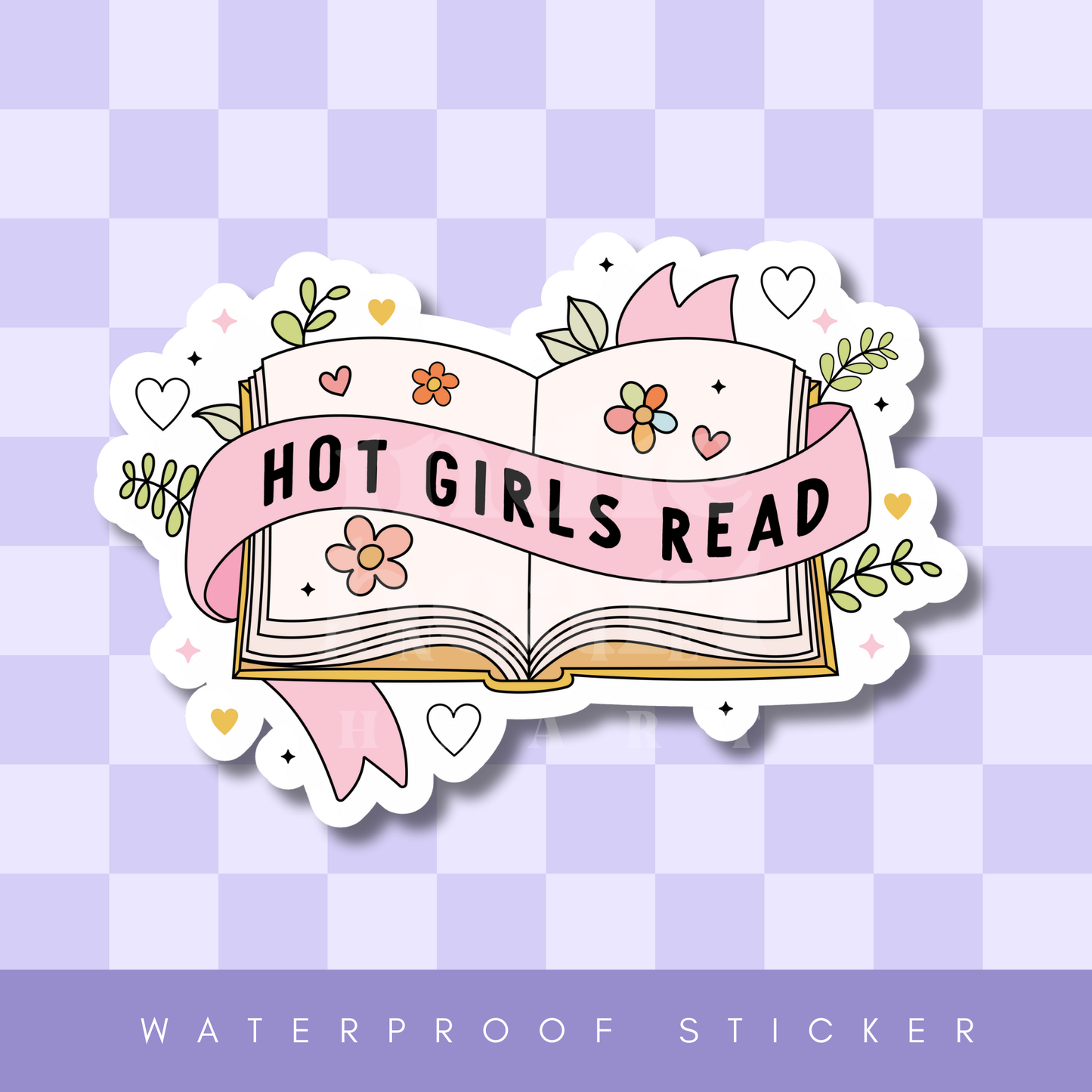 Hot Girls Read Sticker