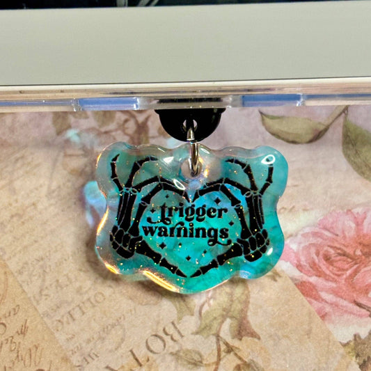 Trigger Warnings USB-C Dust Plug/Kindle Charm