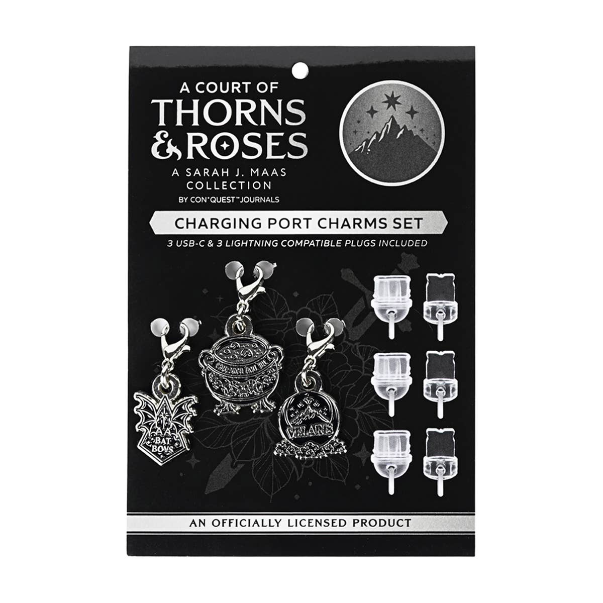 A Court of Thorns and Roses Dust Plug Charms (3-Pack)