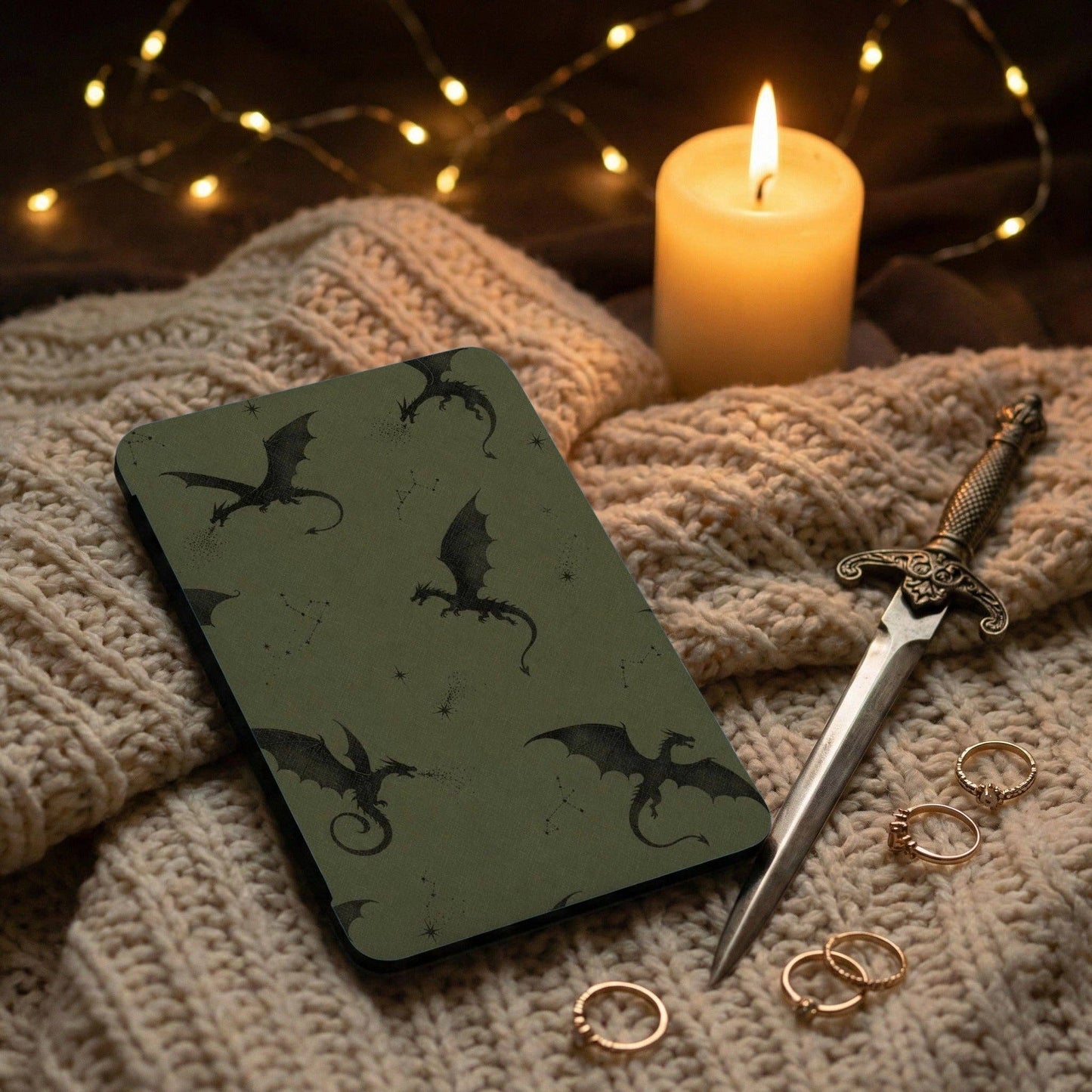 Green Fourth Wing Kindle Case