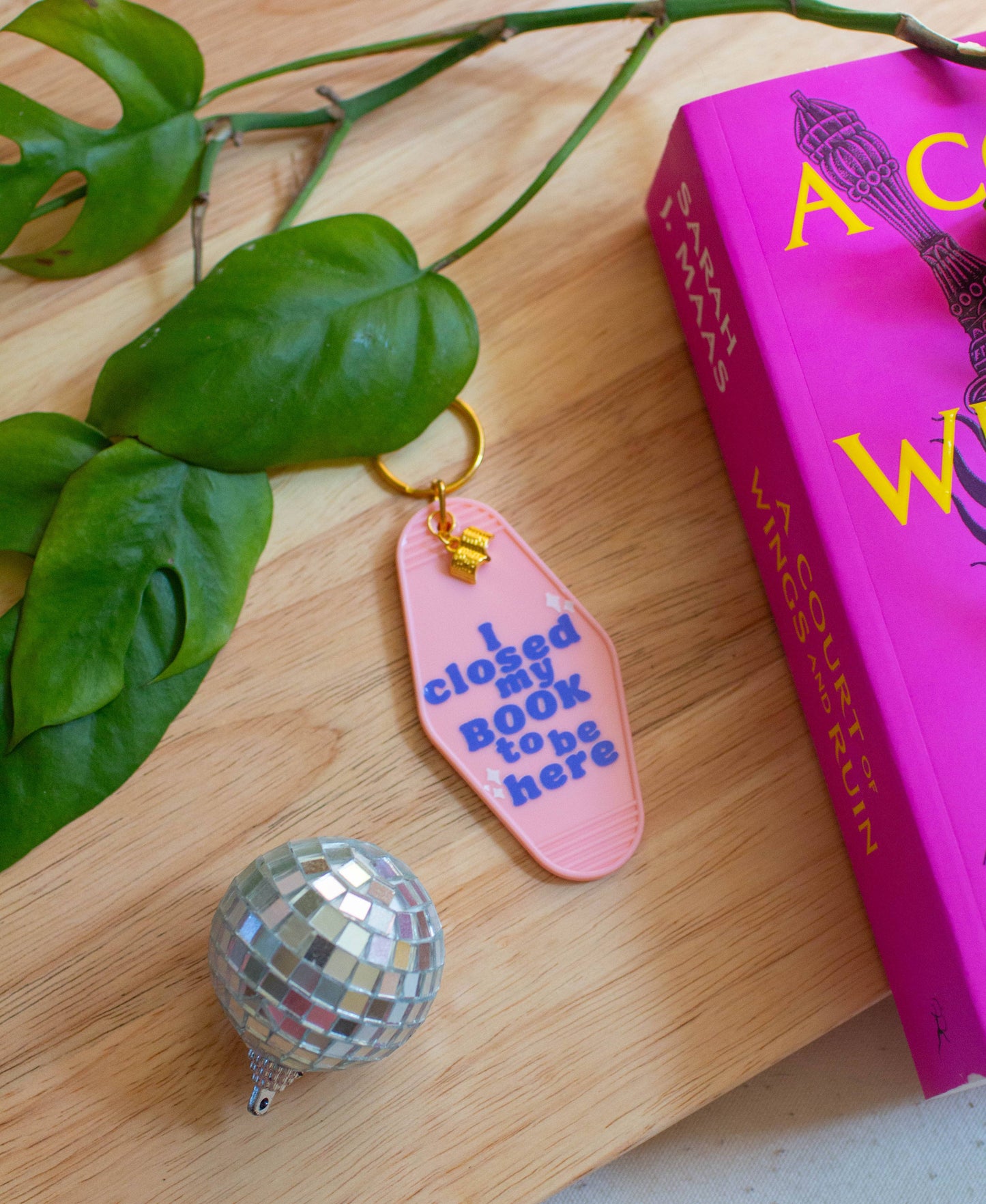 I closed my Book to Be Here Keychain