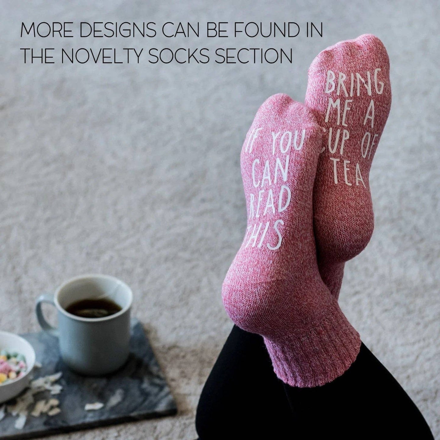 "If My Book Is Open, Your Mouth Should Be Closed" Socks