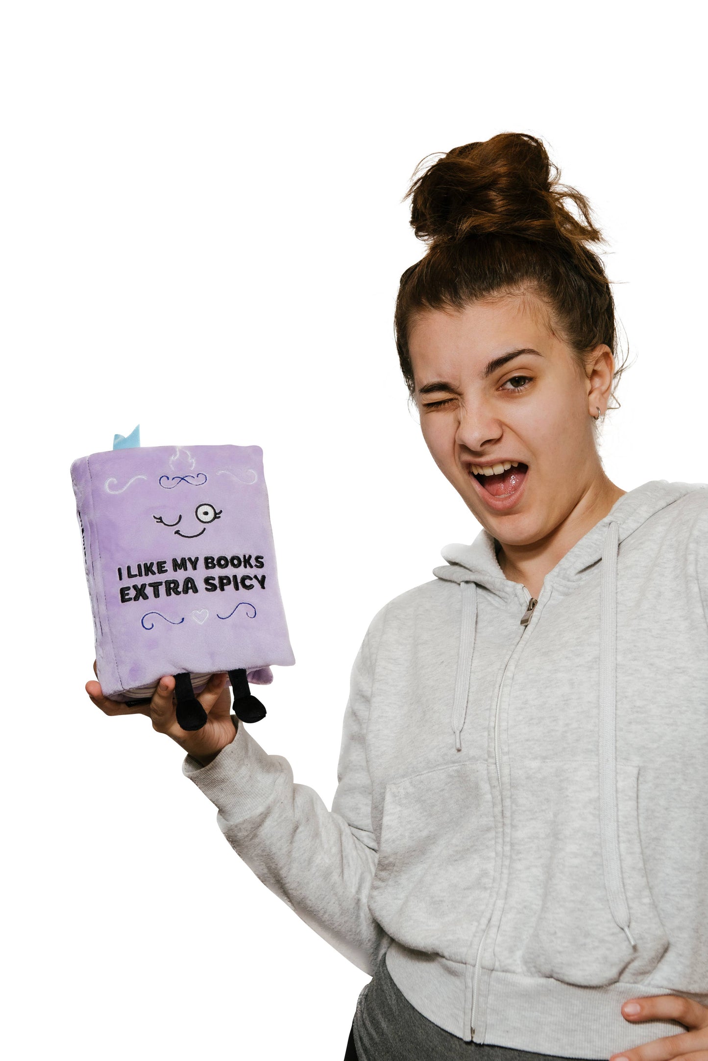 “I Like My Books Extra Spicy” Plush Book