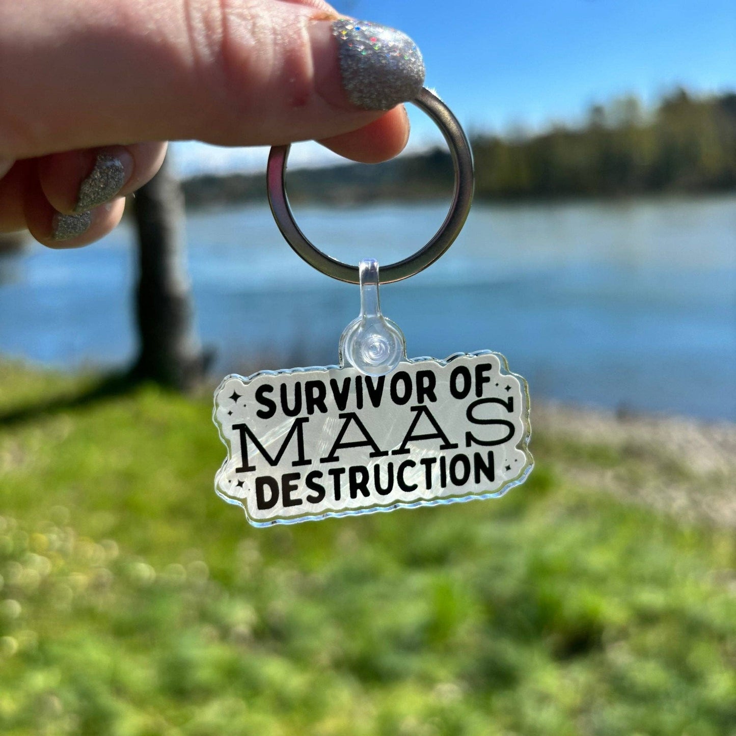 Survivor of Maas Destruction Keychain