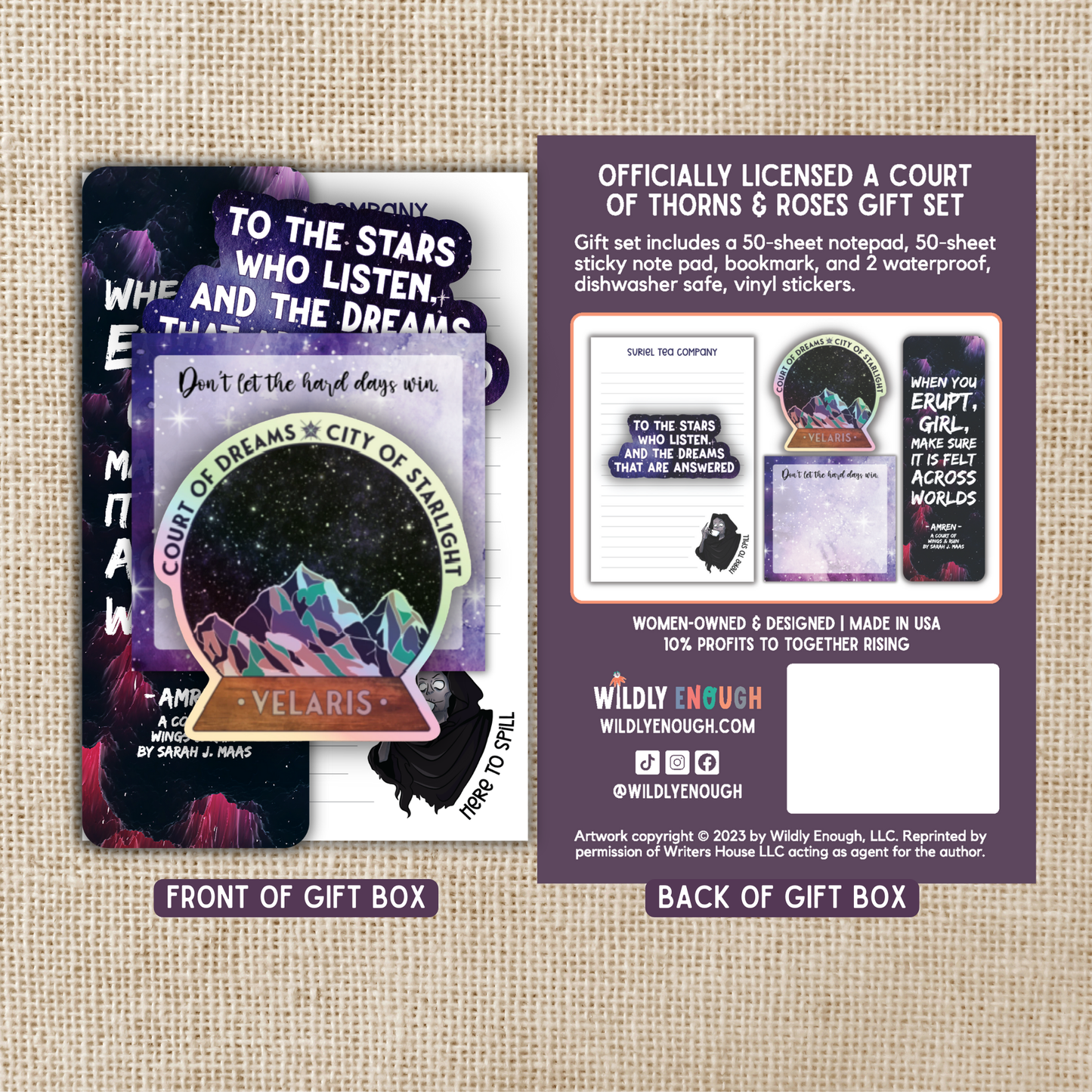 A Court of Thorns & Roses Boxed Stationary Set