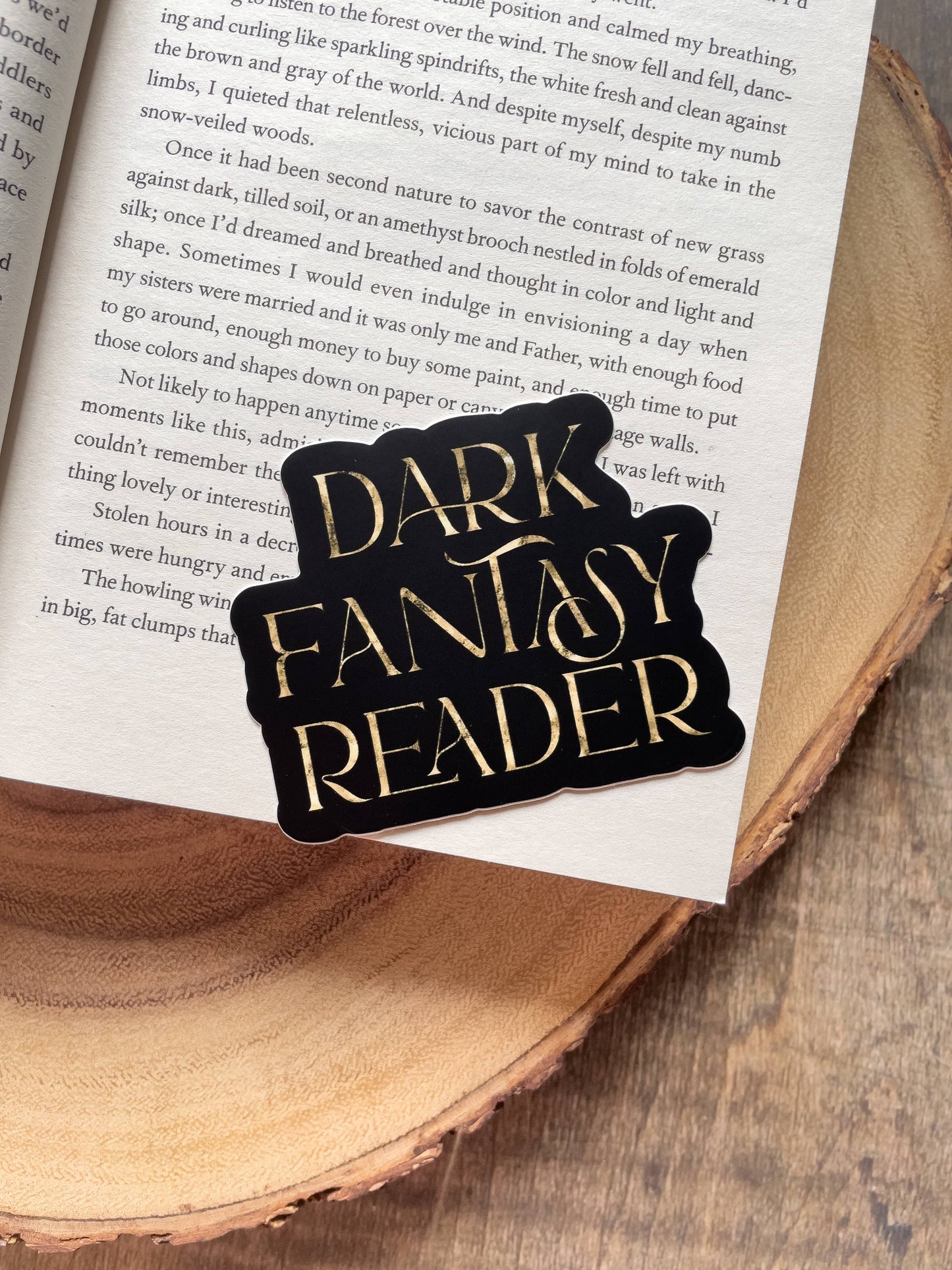 Dark Fantasy Reader Vinyl Sticker