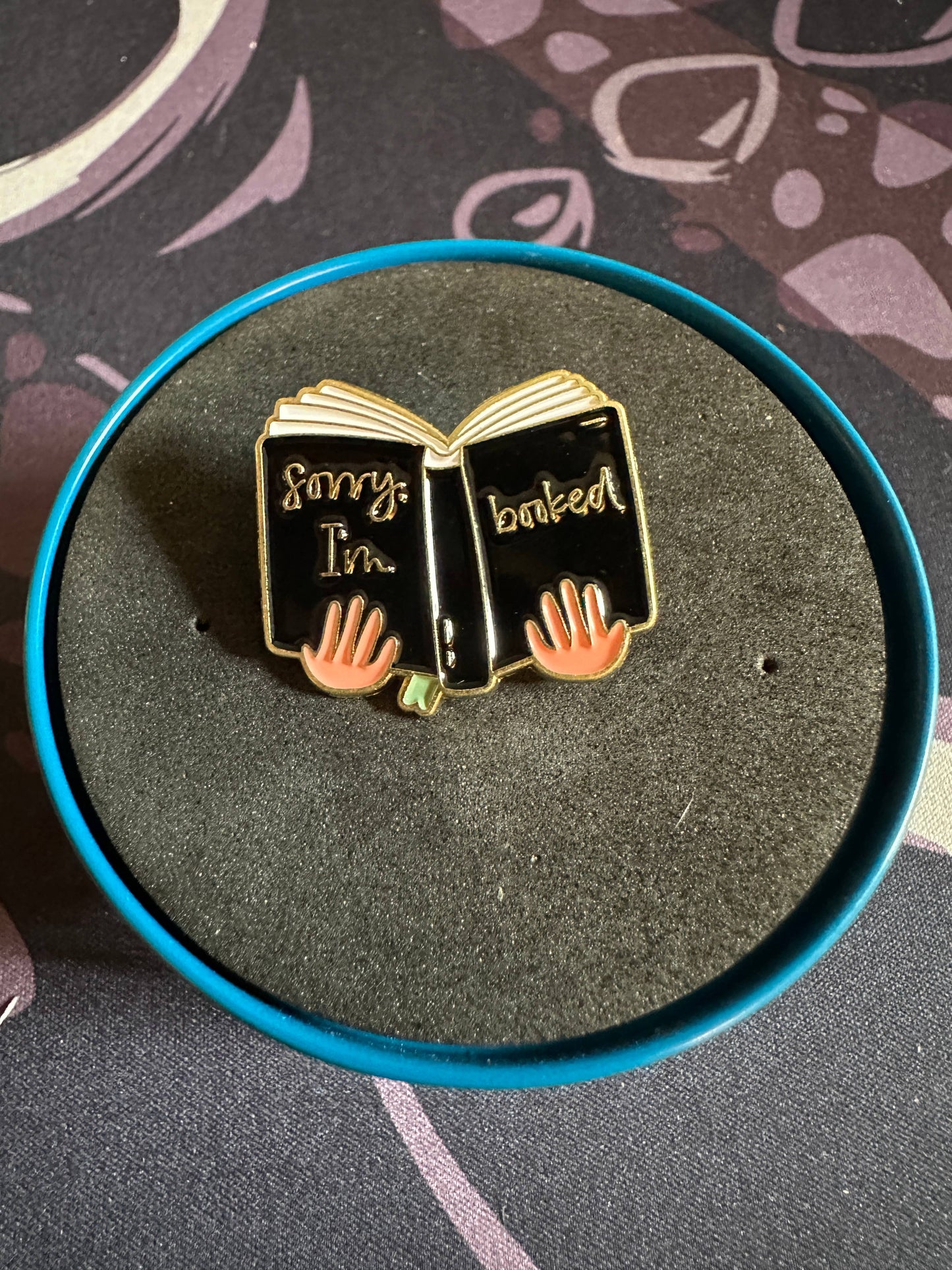 Sorry, I'm Booked Enamel Pin