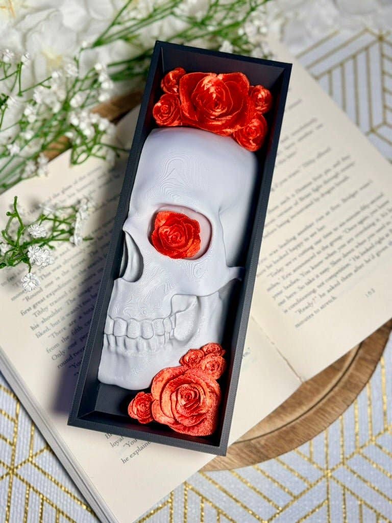 Skull Rose Book Nook