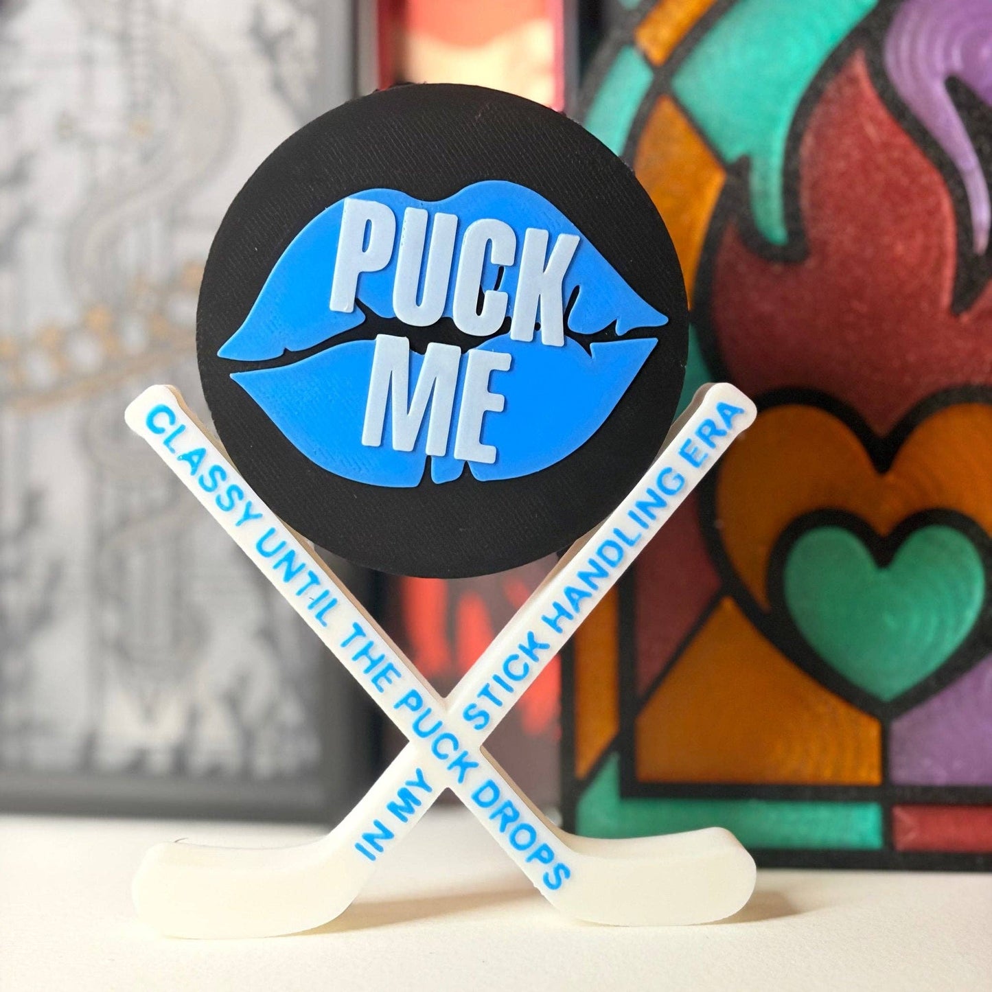 3d Printed Puck Me Shelf Decor