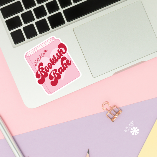 Just a Cute Bookish Babe Sticker