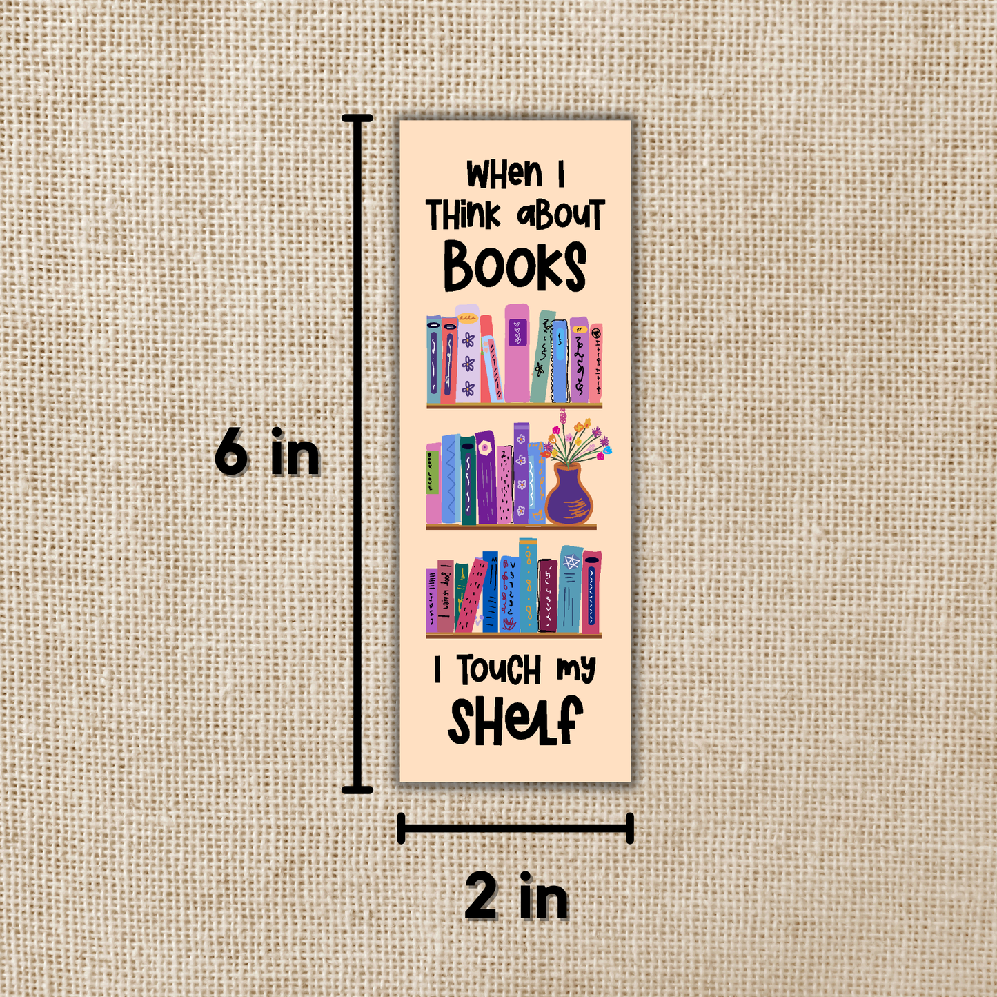 When I Think About Books Bookmark