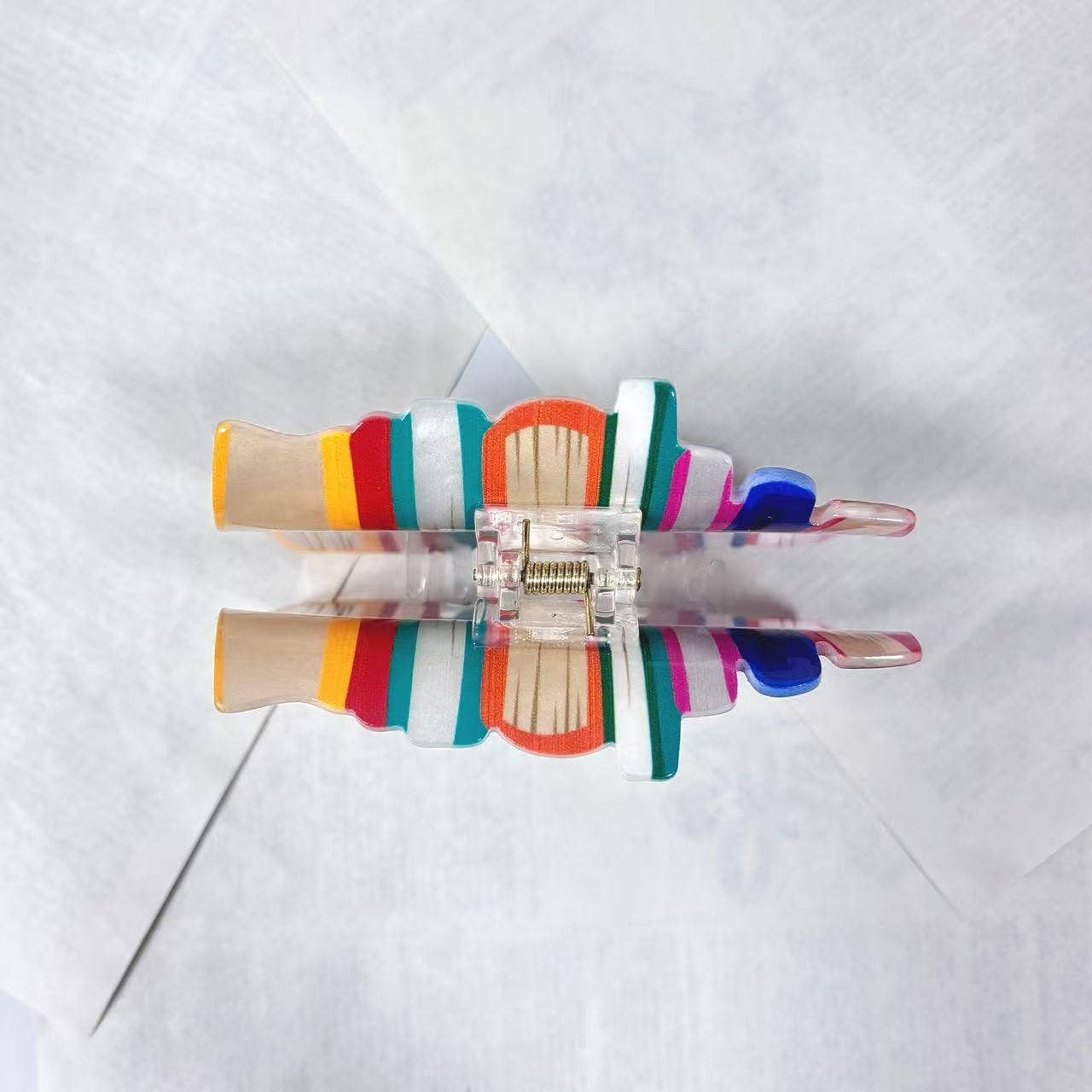 Stacked Books Claw Clip