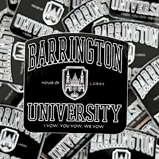 Barrington University Sticker