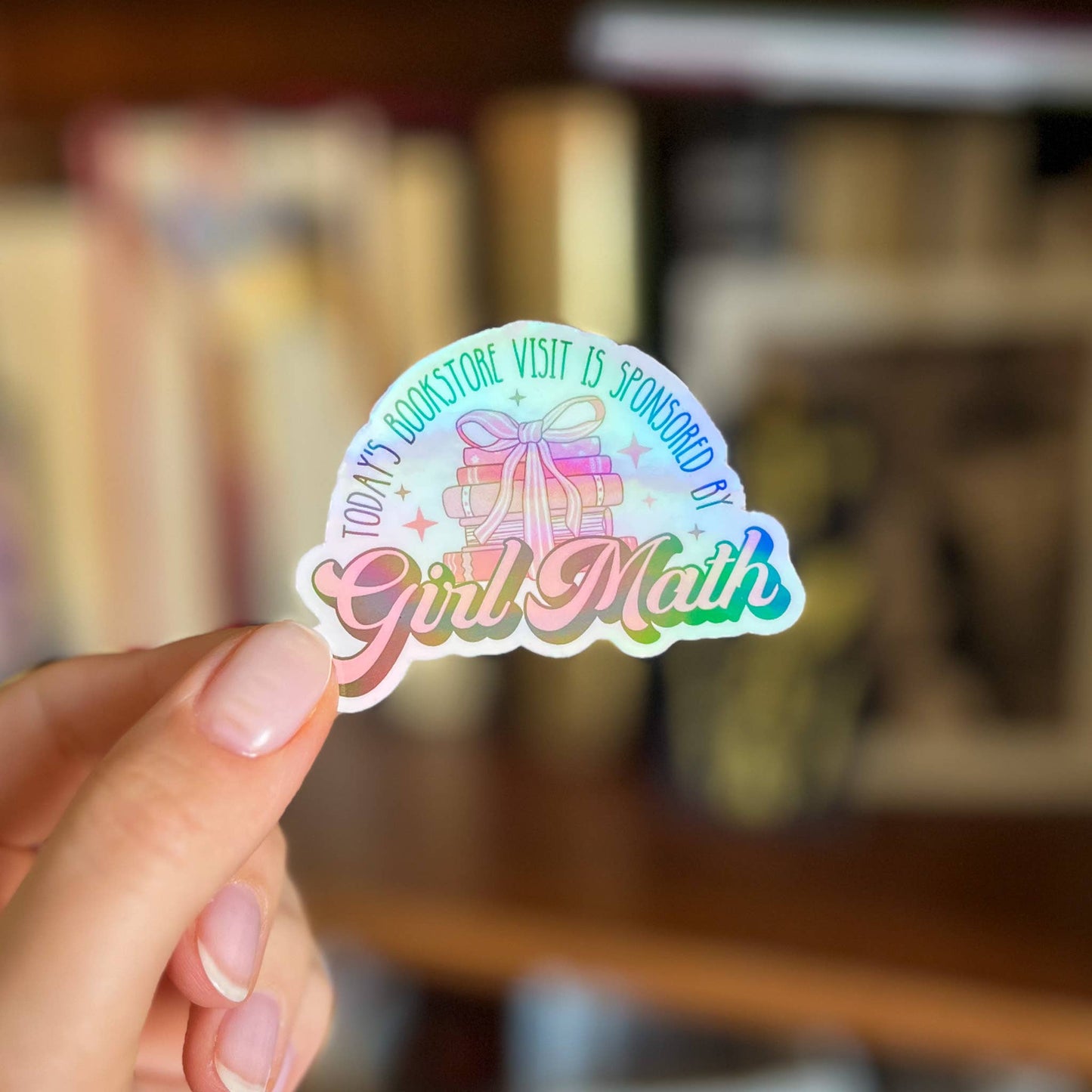 Girl Math Bookish Sticker
