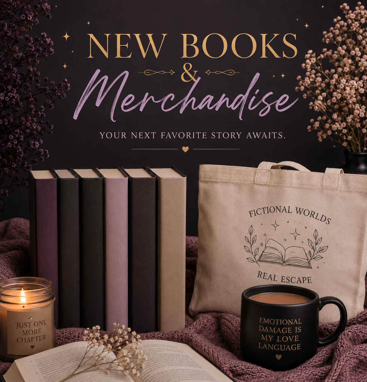 New Books & Merchandise