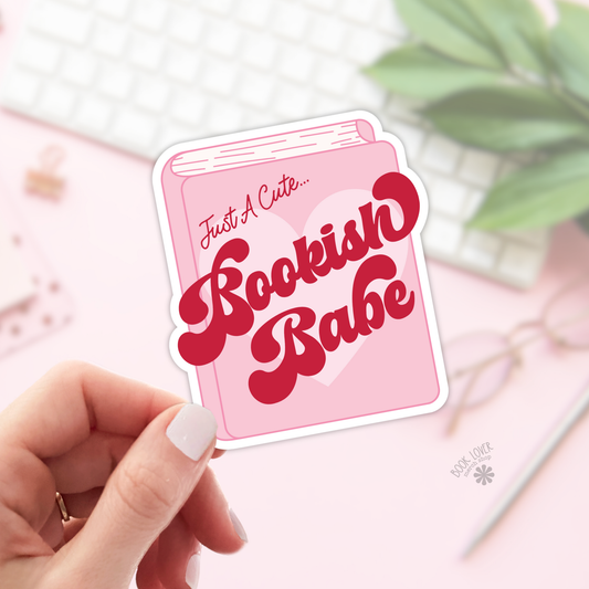 Just a Cute Bookish Babe Sticker