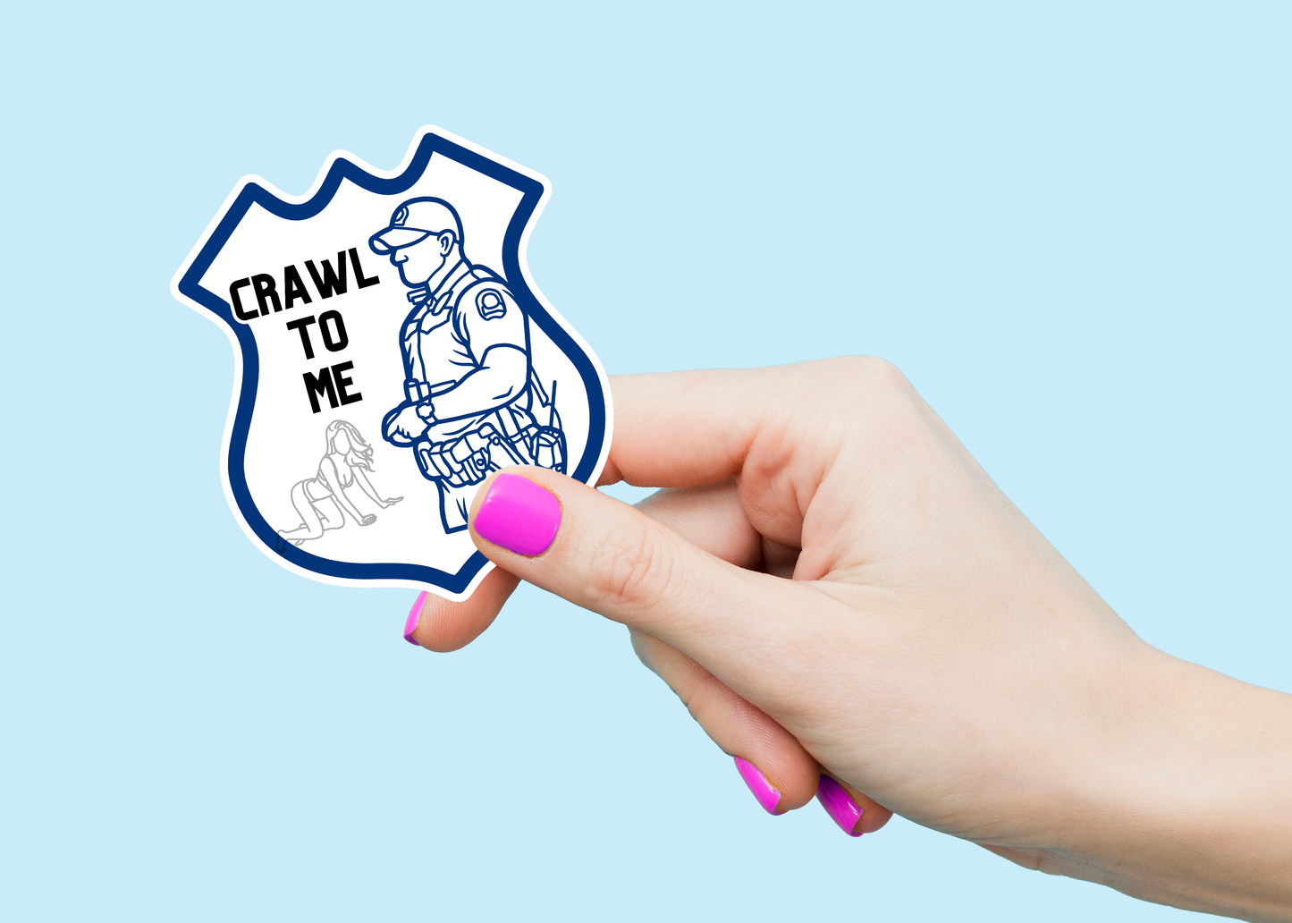 Crawl to Vinyl Sticker