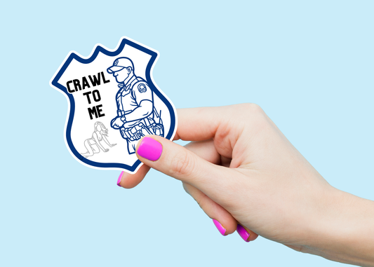 Crawl to Vinyl Sticker