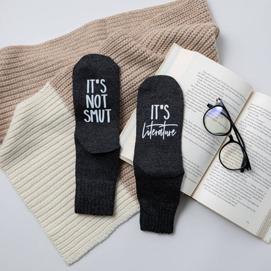 "It's Not Smut, It's Literature" Women's Socks