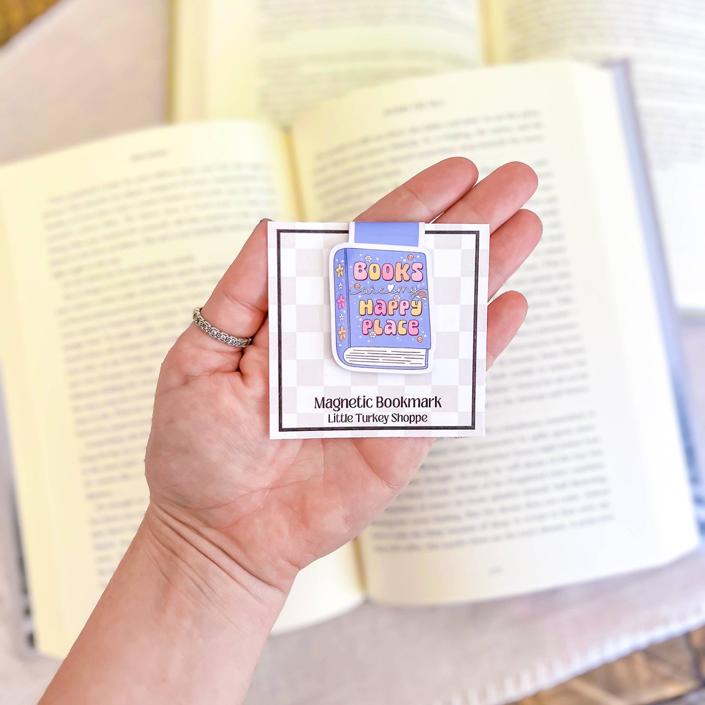 Books Are My Happy Place Magnetic Bookmark