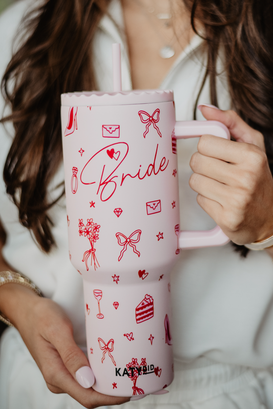 Bride Red Drawings Tumbler